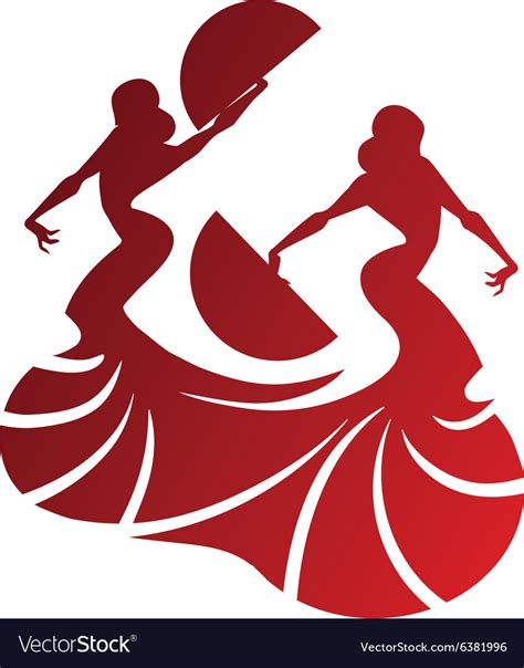 Flamenco dancer holding spectacular pose Vector Image