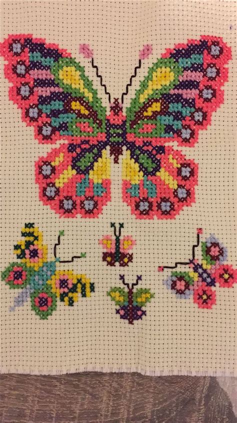 Pin on Kanaviçe | Cross stitch flowers, Cross stitch art, Butterfly ...