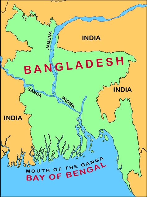 India Map With Bangladesh