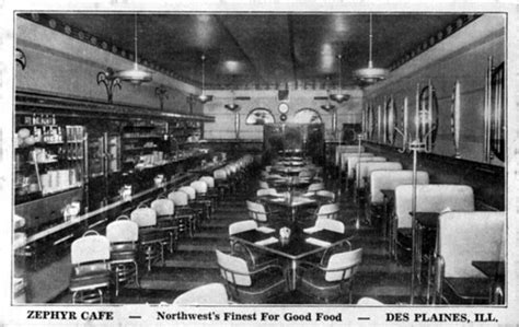 1939 Zephyr Interior | Now Leona's www.revitalizedesplaines.… | BWChicago | Flickr