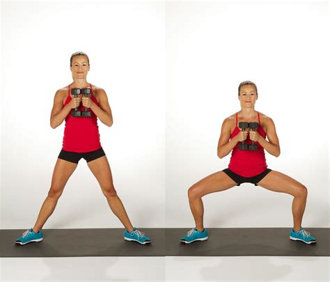 Dumbbell Sumo Squats | Exercises to Get Rid of a Flat Butt | POPSUGAR Fitness Photo 3