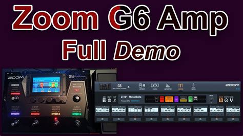 Zoom G6 - Amp Full Soundtest - YouTube