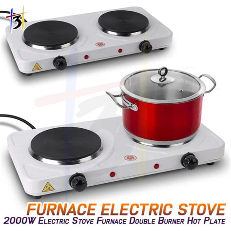 Electric Furnace Hot Plate 1000W Cooktop Single/Double Burner Portable Electric Stove Countertop ...