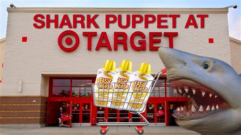 SHARK PUPPET GOES TO TARGET!!!!! - YouTube