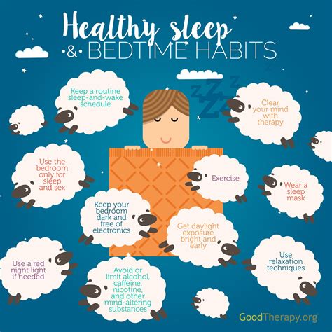 Sleep Hygiene Infographic by GoodTherapy.org | Healthy sleep habits ...