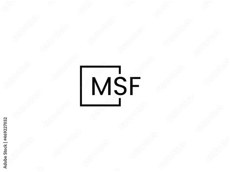 MSF Letter Initial Logo Design Vector Illustration Stock Vector | Adobe ...