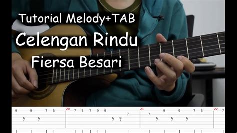 Belajar Melody Gitar (Celengan Rindu - Fiersa Besari) - YouTube