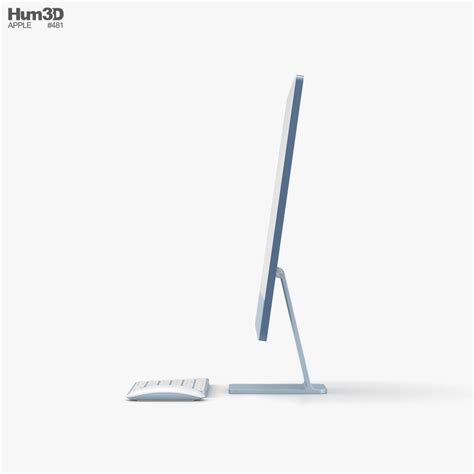 Apple iMac 24-inch 2021 Blue 3D model - Electronics on Hum3D