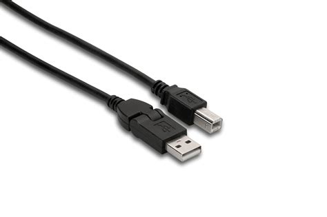 Flex Type A to Type B - High Speed USB Cable - Data Cables | Hosa Cables