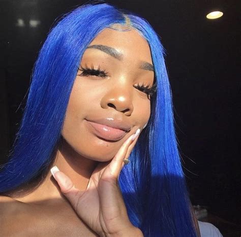 Pin by kypostedthat_ on tiktok . on - hair ꨄ. | Light blue hair, Wig ...