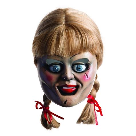 Annabelle The Conjuring Adult Size Creepy Doll Face Mask w/ Wig - Walmart.com - Walmart.com