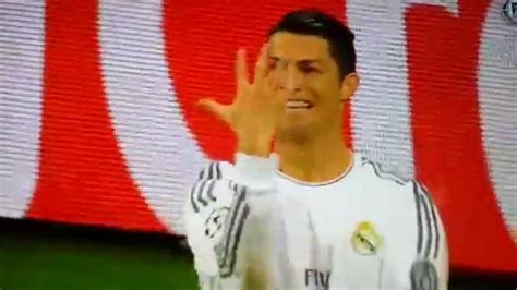 Funny Christiano Ronaldo Goal Celebration vs Bayern Munich - YouTube