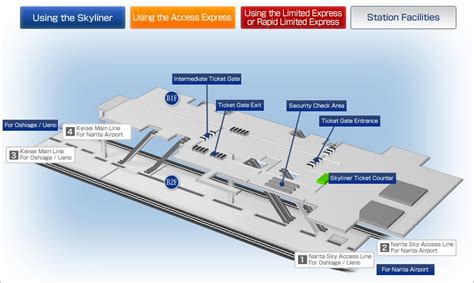 Narita Airport Terminal 2⋅3 Station Map | Station Information | Station map, Station, Narita