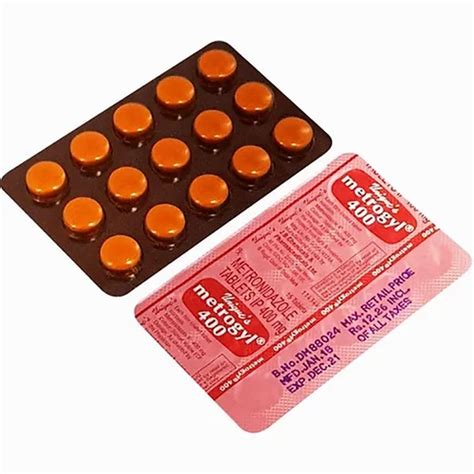 Metrogyl 400 Mg Tablets at Rs 100/stripe | Ashiyana | Lucknow | ID ...