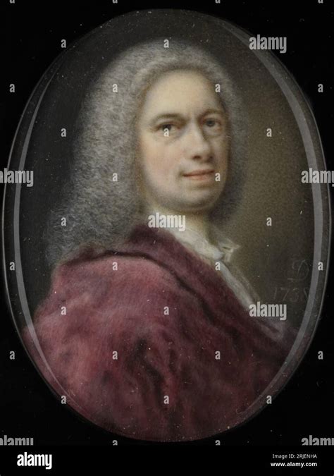 Self-portrait 1738 by Balthasar Denner Stock Photo - Alamy