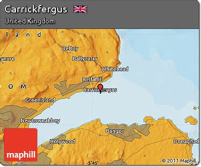 Free Political Map of Carrickfergus