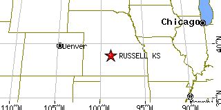 Russell, Kansas (KS) ~ population data, races, housing & economy