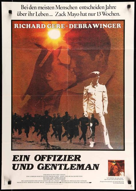 An Officer and a Gentleman (1982) - Original German Movie Poster - Original Film Art - Vintage ...