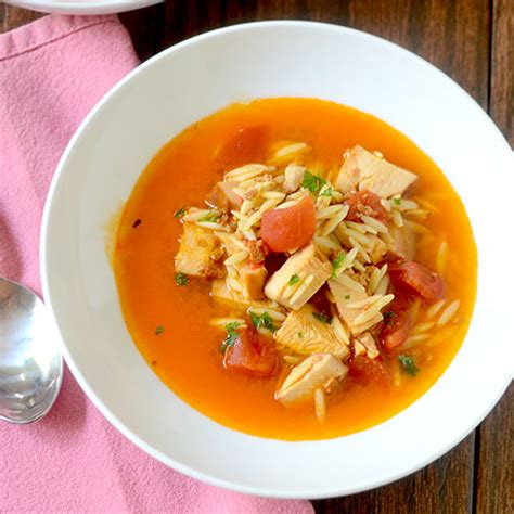 Chicken Tomato Orzo Soup - Feed Your Soul Too