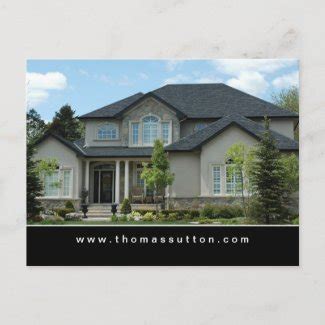 House Black Door Real Estate Business Card | Zazzle