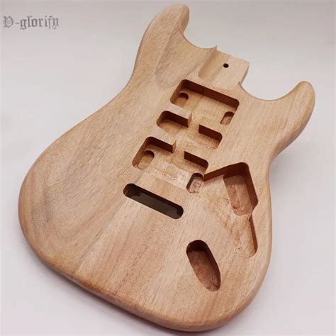 2 pc wood combine ST electric guitar body okoume wood guitar body-in Guitar Parts & Accessories ...