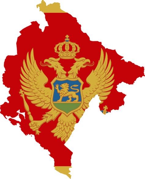 Flag map of Montenegro | Symbol Hunt