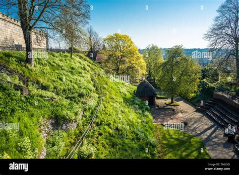 Norwich castle gardens in the city centre. Norfolk, England, UK Stock ...