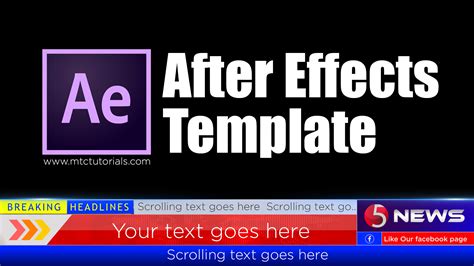 Free adobe after effects lower third for news channels template free ...