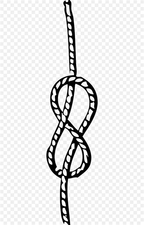 Stafford Knot Rope Clip Art, PNG, 640x1280px, Knot, Area, Artwork, Black, Black And White ...