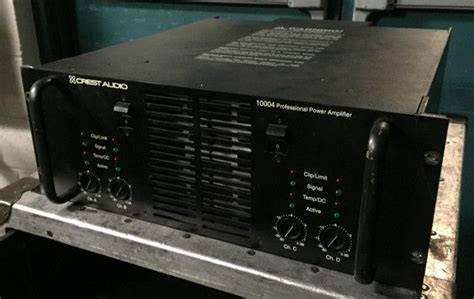 Crest Audio 10004 Professional Power Amplifier | Power amplifiers, Speaker box design, Power