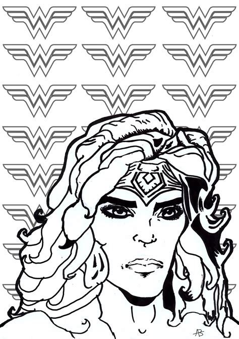 Wonder Woman - Books Adult Coloring Pages