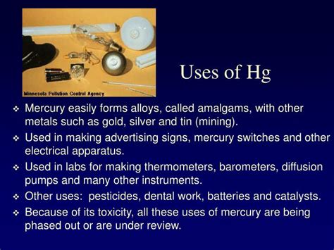 PPT - Mercury (Hg) and its uses PowerPoint Presentation - ID:6826610