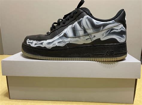 Nike Air Force 1 Skeleton Black, Men's Fashion, Footwear, Sneakers on Carousell