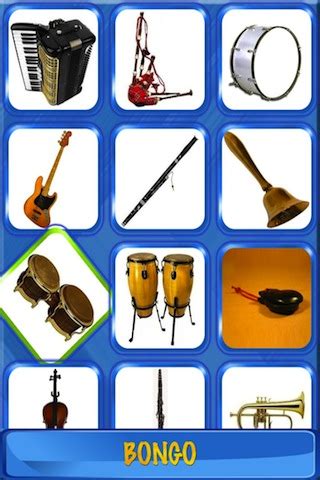 App Shopper: Musical Flash Cards - Music Instruments , images sounds and words for children HD ...