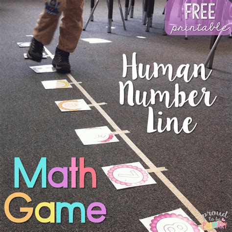 Number Line Games: The Human Number Line!