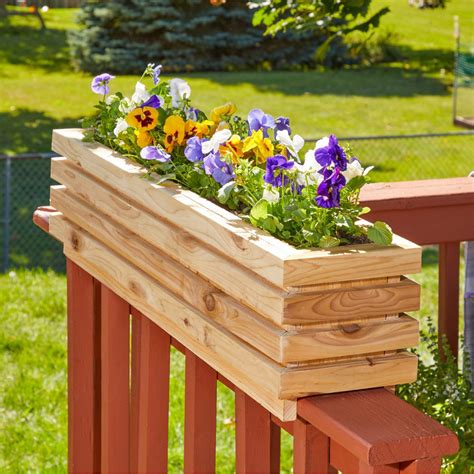 How To Build Deck Railing Planters