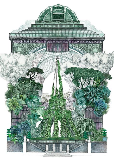 Paris Jardin Des Plantes - Print Club London | Paris illustration ...