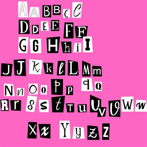 Mean Girls Alphabet SVG - Etsy