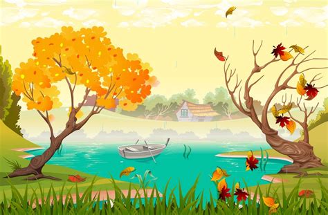 Autumn Wallpaper Desktop Cartoon