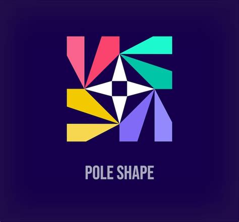 Premium Vector | Creative pole shape logo unique color transitions ...