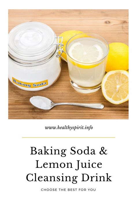 Baking Soda & Lemon Juice Cleansing Drink - Healthy Spirit | Baking ...