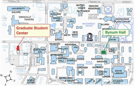 University Of north Carolina Chapel Hill Map | secretmuseum