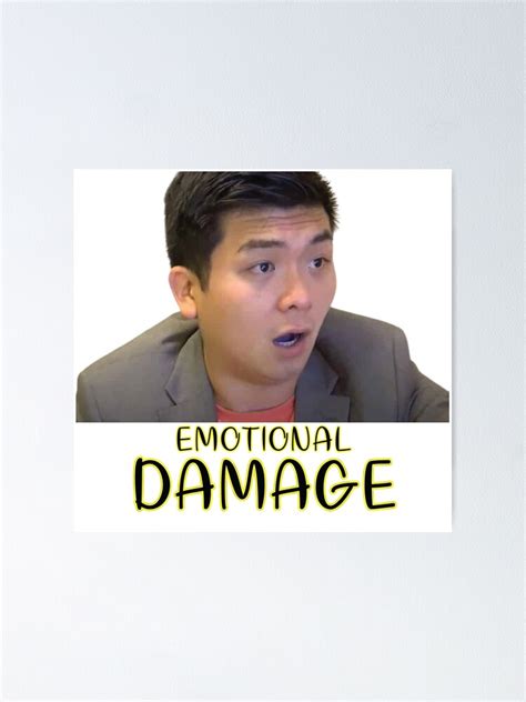 "Emotional Damage Steven He, funny meme" Poster for Sale by monBRAND | Redbubble