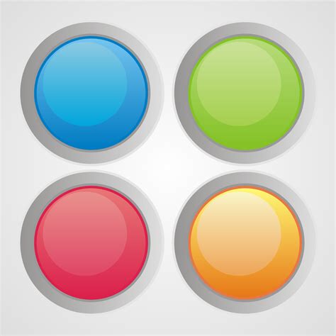 Vector for free use: Colorful web buttons