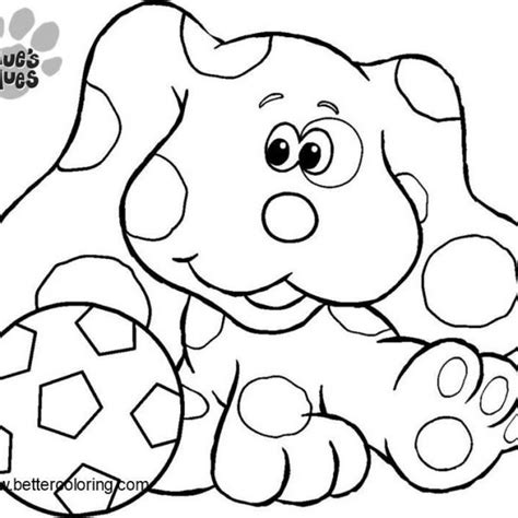 Blue's Clues Coloring Pages with Magenta - Free Printable Coloring Pages