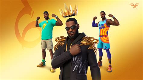 Fortnite LeBron James skins feature a floating crown, Space Jam, and tacos | GamesRadar+