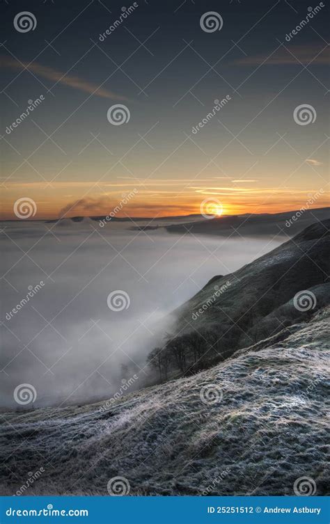 Peak District Sunrise stock photo. Image of hoarfrost - 25251512