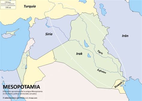 ¿Dónde estaba Mesopotamia? (países actuales) — Saber es práctico