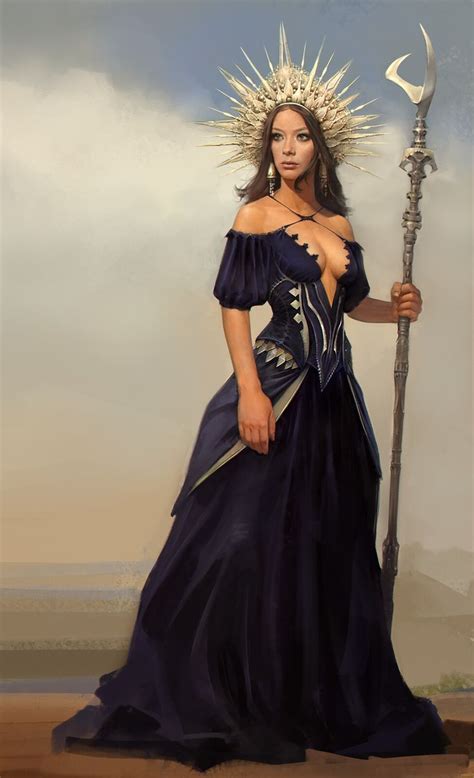 Blue sorceress (character design )// No photobashing or overpaint ...