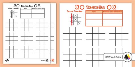 FREE Tic-tac-Toe Printable Board (teacher made) - Twinkl